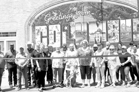 COLUMBUS MURAL CELEBRATED WITH RIBBON CUTTING