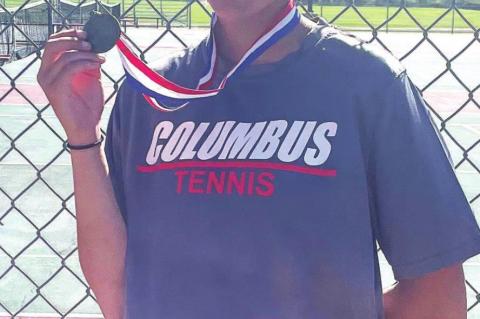 Columbus tennis has champion, top finishers in district meet