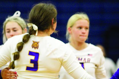 Ladycats lose three close sets in Fayetteville sweep