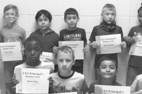 Columbus Elementary School reading awards