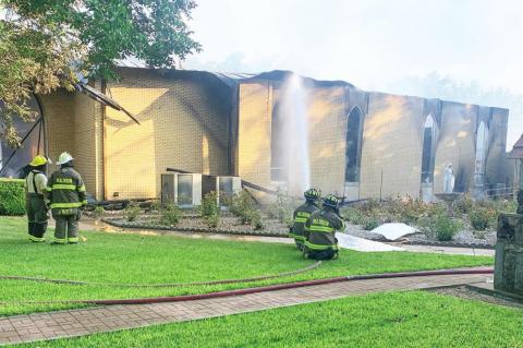 Gas leak suspected as cause in Hostyn Church fire