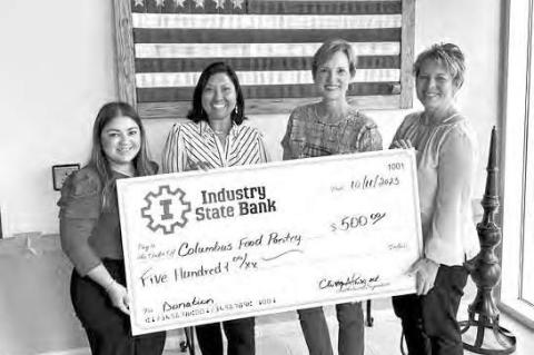 ISB DONATES TO FOOD PANTRY