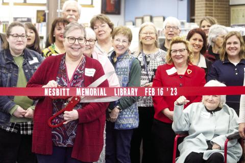 Nesbitt Memorial Library ribbon cutting Feb. 16