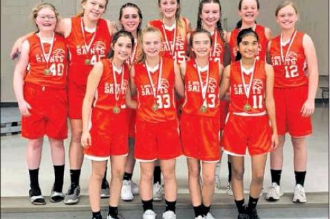 SAS girls basketball snags first place in tournament