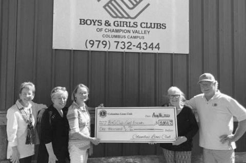 Columbus Lions donate to Boys and Girls Club