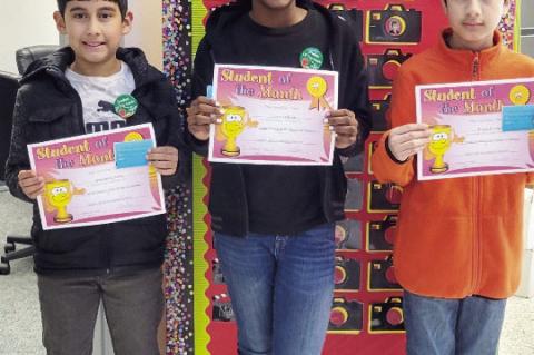 INTERMEDIATE SCHOOL NAMES STUDENTS OF THE MONTH