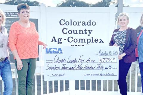 LCRA awards grant to County Fair Association