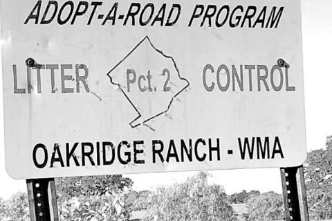 Oakridge Ranch WMA cleans CR 215