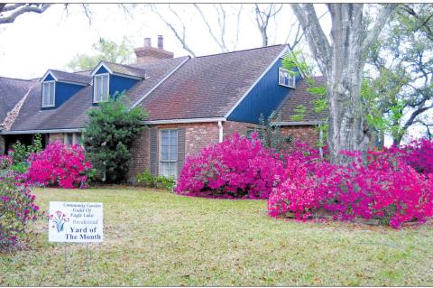 Marburger home receives Yard of the Month in Eagle Lake