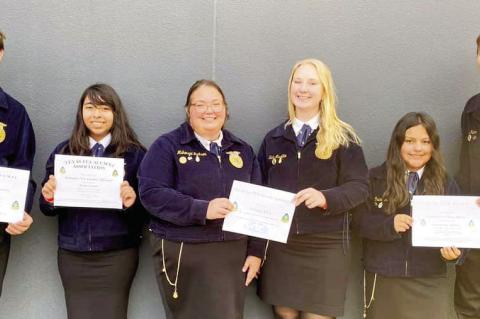 Weimar FFA recognized for state awards