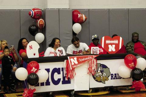 Roger Grandey committed and signed to continue his athletic and academic career at the University of Nebraska.