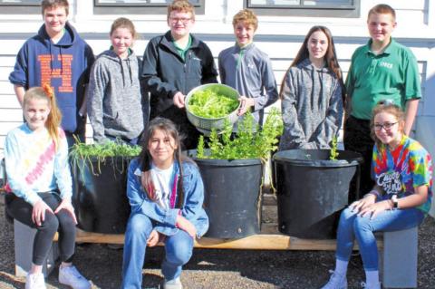 SMCS students learn gardening