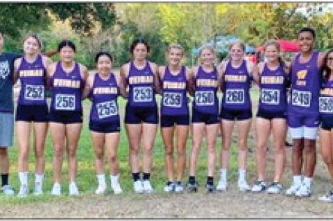 Weimar High cross-country girls take third place