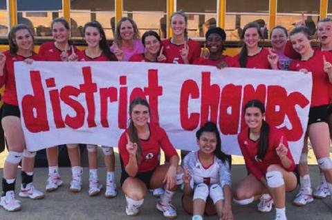 Lady Cards sweep to secure district championship