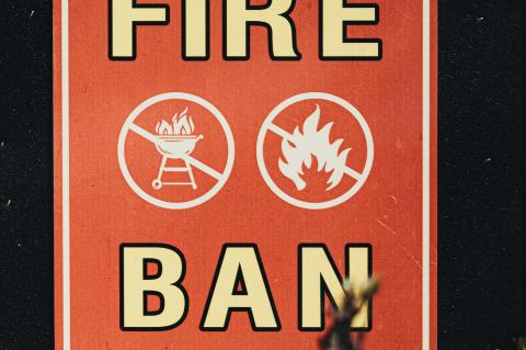 Burn ban still in effect. Photo by LOGAN WEAVER | @LGNWVR on Unsplash