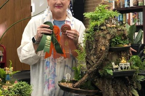 Nancy Galloway took several medals away from the Columbus Garden Club flower show. Courtesy photo