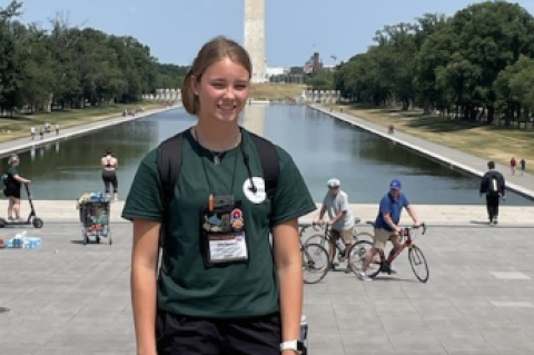 Delaney Turlington, a student at Weimar High School, was chosen as the winner of the 2023 Government-in-Action Youth Tour to Washington, D.C. You could be next! Apply today!