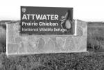 New signage for Prairie Chicken refuge