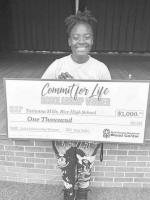 RICE SENIOR RECEIVES COMMIT FOR LIFE SCHOLARSHIP