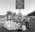 Columbus Lions clean adopted highway