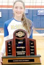 Rice grad cited for volleyball play