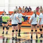 LADY RAIDERS IN SUMMER VOLLEYBALL ACTION