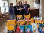 WEIMAR LIONS COLLECT DOG FOOD DONATIONS
